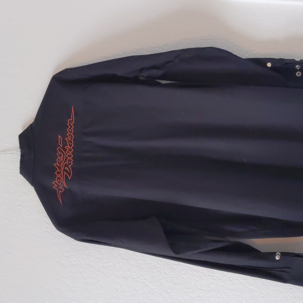 Harley Davidson long sleeved snap shirt